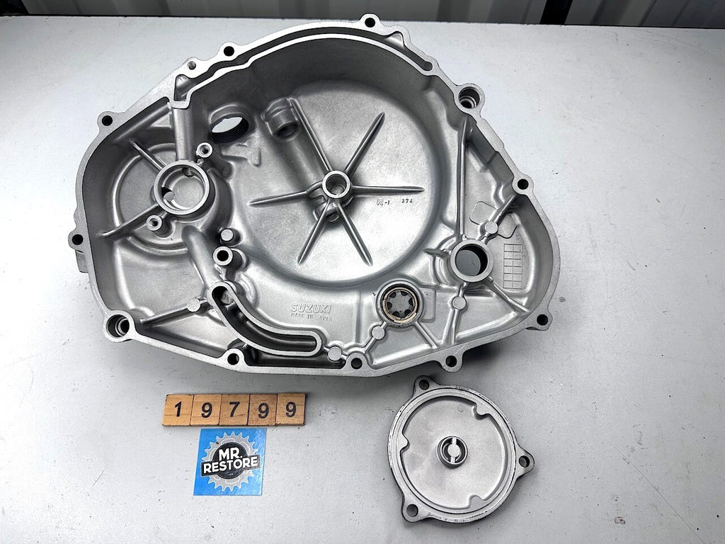 Suzuki DR500 '81-84' SP500 '81-83'- Clutch & Oil Filter Cover - Repainted