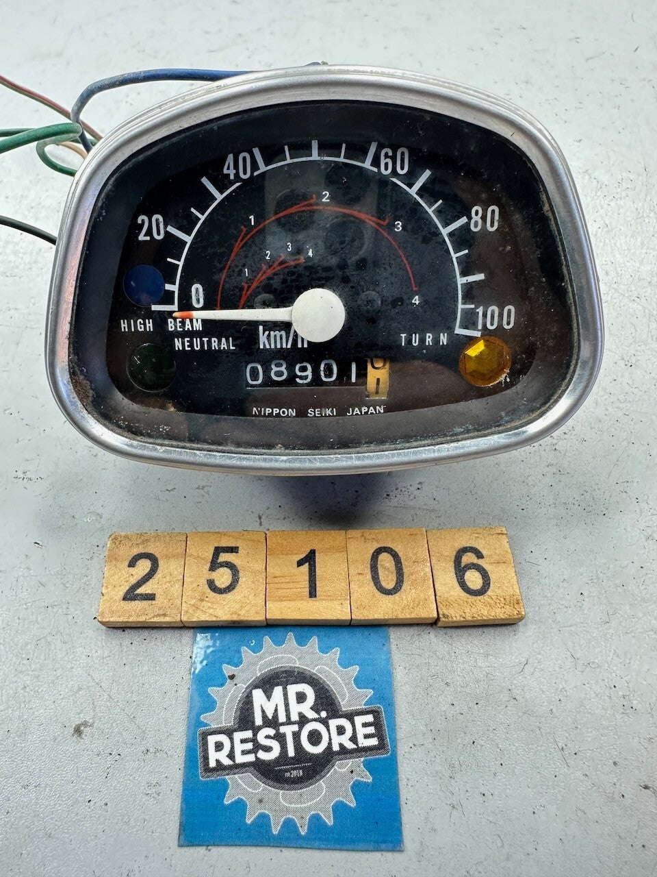 Honda CT110 CT90 etc. Postie Vintage KMH Speedometer (Tested)