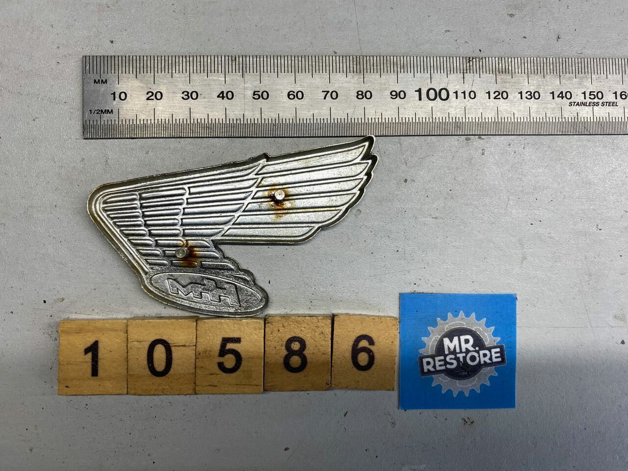 Honda CB Genuine Vintage Motorcycle Badge