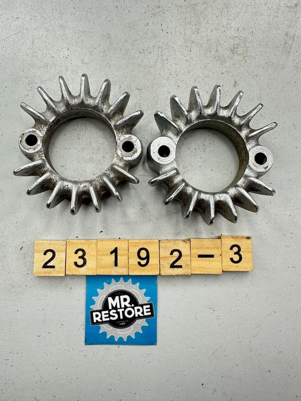 Honda CB200 CB175 CL175 CL200 CL175 OEM Pair of Exhaust Ring Nut Flange Clamp