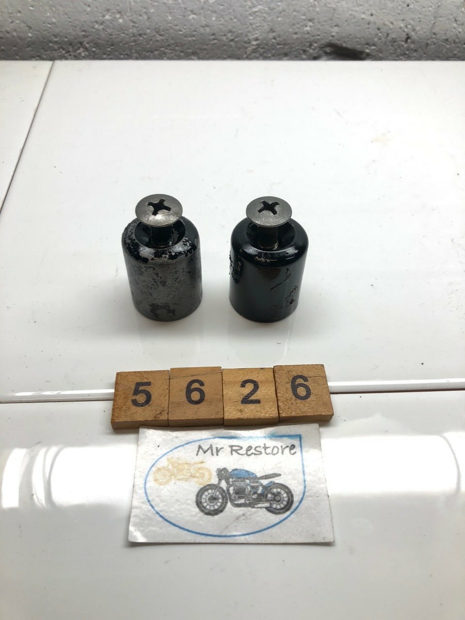 Kawasaki ZX6R ZX600 F3 1995-7 Pair of Bar End Weights With Screws OEM 13042-1069