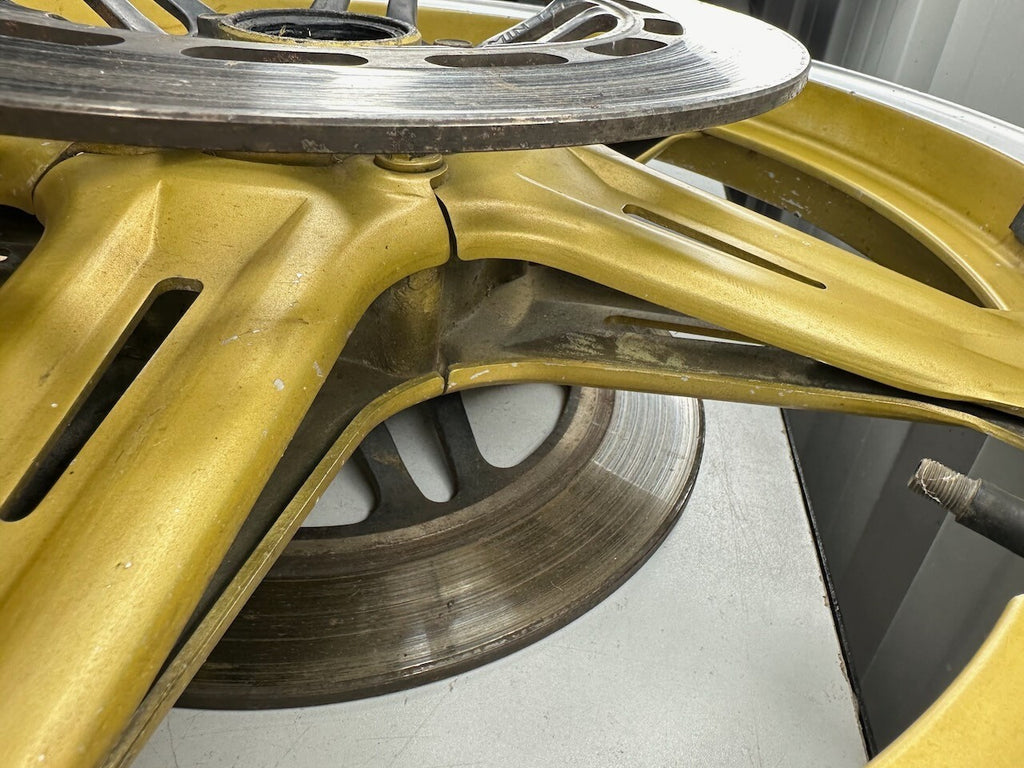 Honda Vintage Gold Comstar Wheel & Discs 19 x 2.15 (Dated November 79)