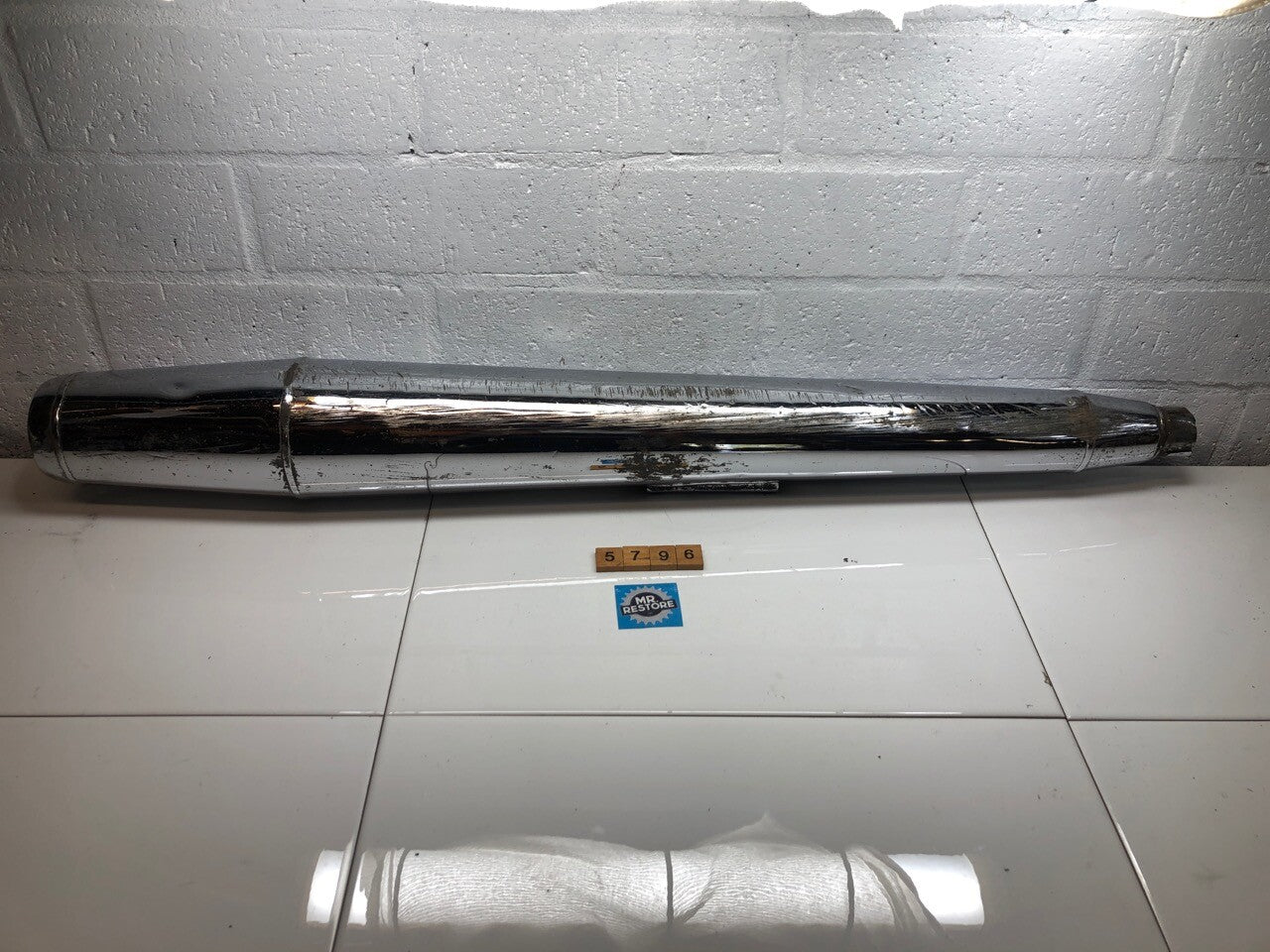 Triumph 1970's T140 Silencer Muffler Exhaust Pipe