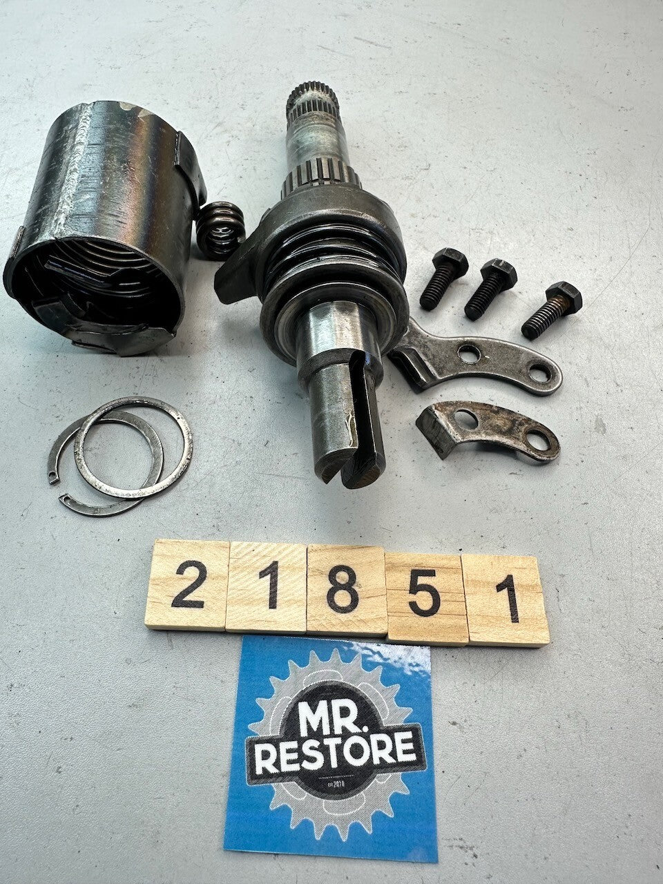 Yamaha TY250 1974-77 Kick Start Shaft & Parts 434-15661