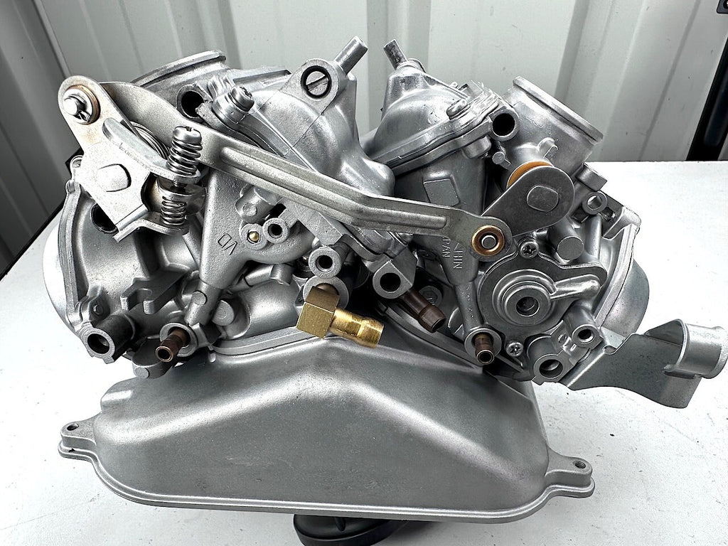Honda VT250 Pair of Carburettors Carbs - Vapour Blasted