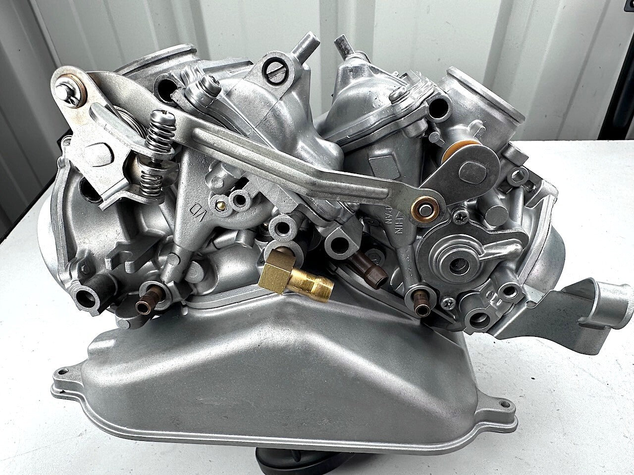 Honda VT250 Pair of Carburettors Carbs - Vapour Blasted