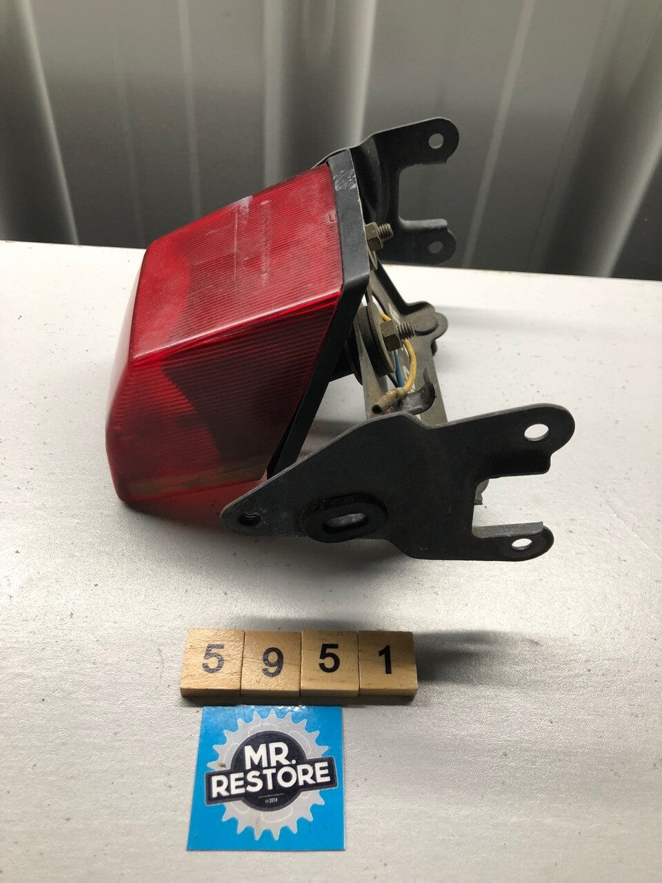 Yamaha FZR250 2KR Rear Tail Light & Bracket with Original Stanley Lens 2KR-21613