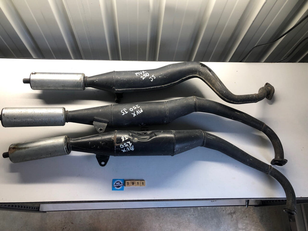 Honda MVX 250 Set of 3 Exhaust Pipes OEM **RARE**