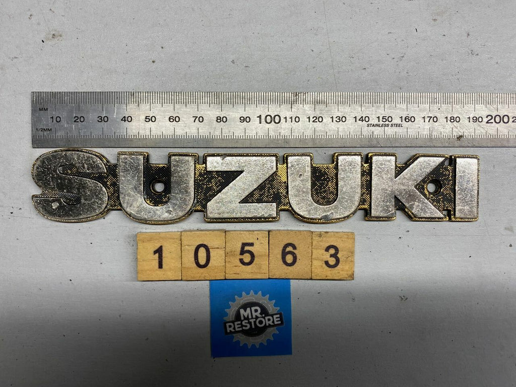Suzuki Vintage Motorcycle Tank Badge