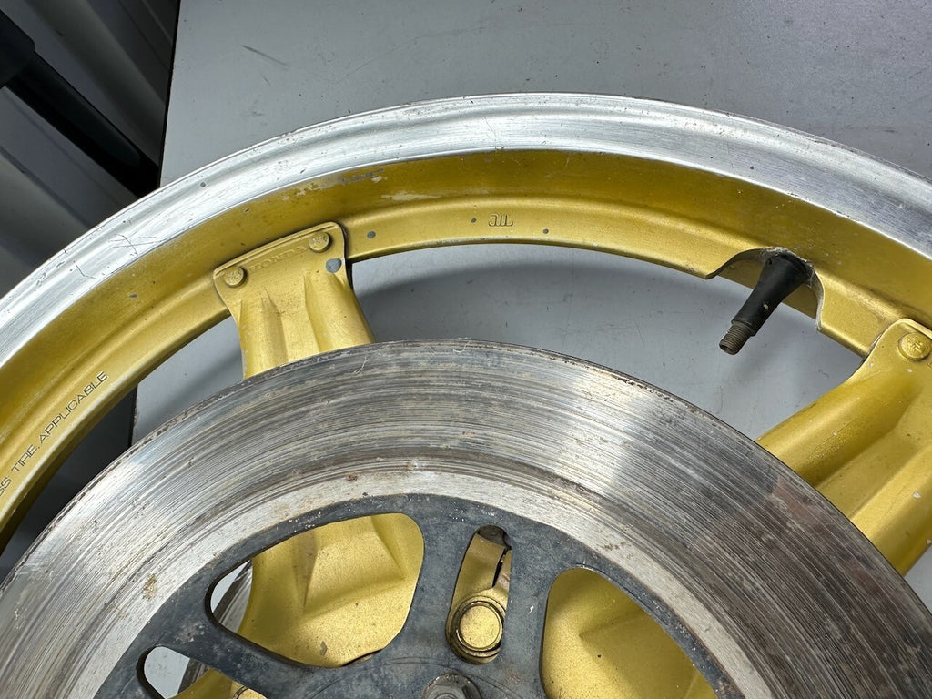 Honda Vintage Gold Comstar Wheel & Discs 19 x 2.15 (Dated November 79)