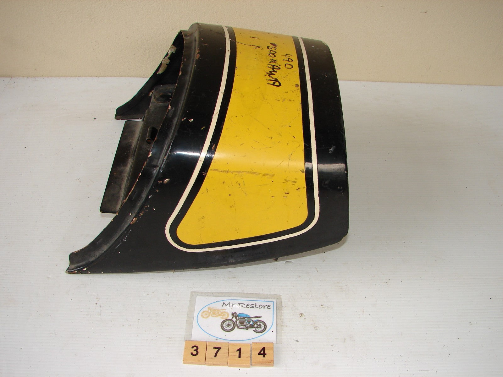 Kawasaki Triple KH500 Ducktail tail piece with lens - OEM Vintage Classic