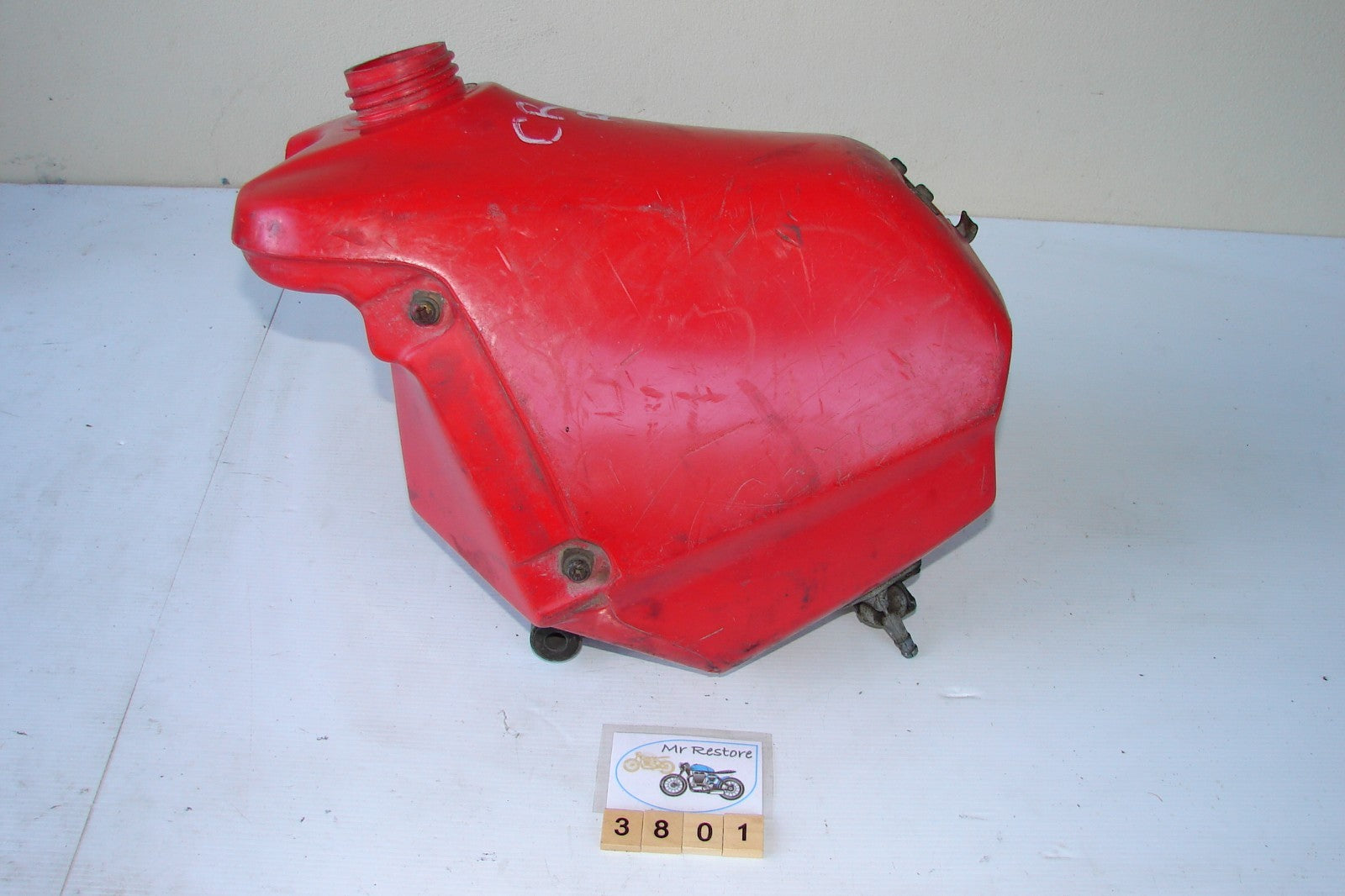 Honda CR125 RD 1980s Plastic Fuel Tank with fuel tap VMX OEM