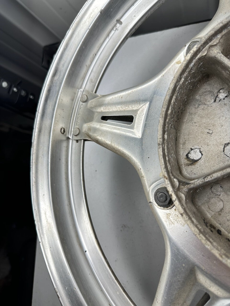 Honda Silver Rear Comstar Wheel Rim 18  x 2.15 (Jan 79)