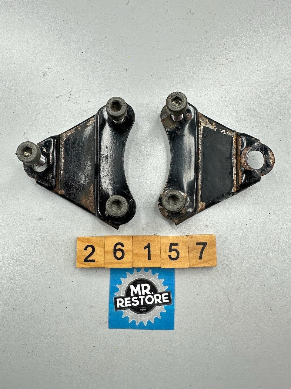 Kawasaki ZX750 F ZX600 750R GPX750 GPX600 Muffler Exhaust Stay Bracket (pair)