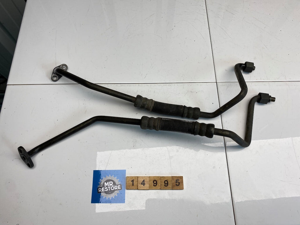 Kawasaki ZR750 ZR-7 Oil Radiator Cooler Hoses Pair - 51044-1204 51044-1205