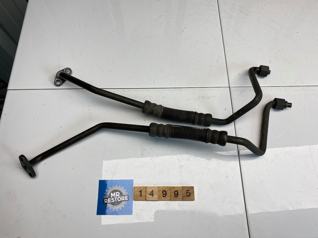 Kawasaki ZR750 ZR-7 Oil Radiator Cooler Hoses Pair - 51044-1204 51044-1205