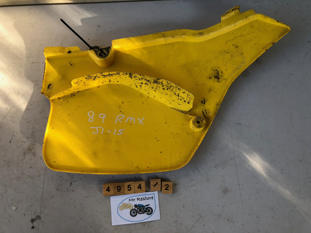 Suzuki RM125 Slingshot Side Panel L/H 47211-27C00 OEM 1988-89 - 2 available