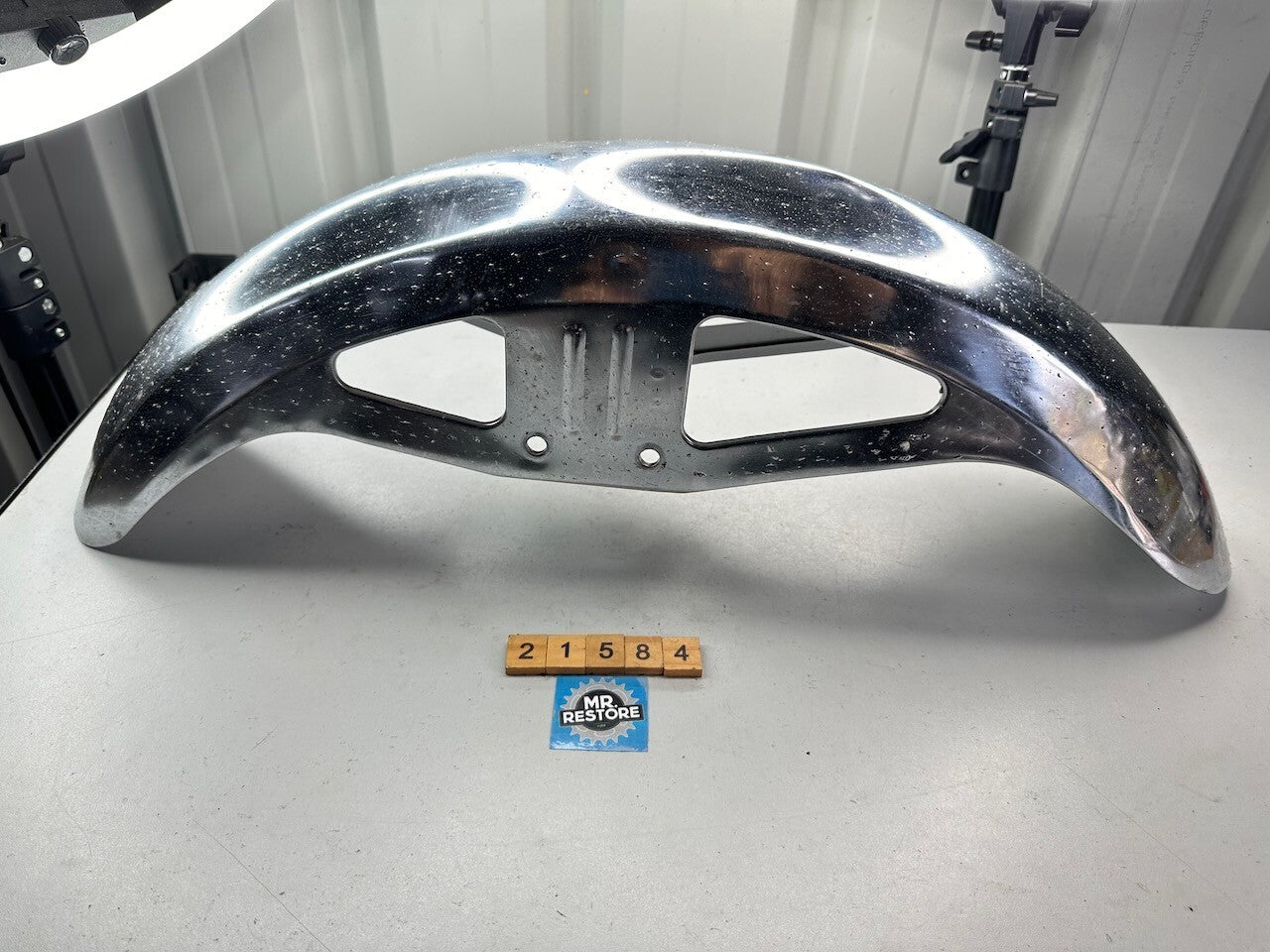 Vintage Japanese Motorcycle Front Mudguard (Possible Kawasaki)