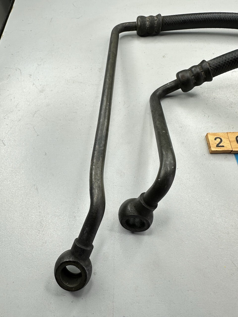 Kawasaki ZZR1100 ZX1100 Ninja ZX-11 - Pair of Oil Cooler Hose Line Pipes