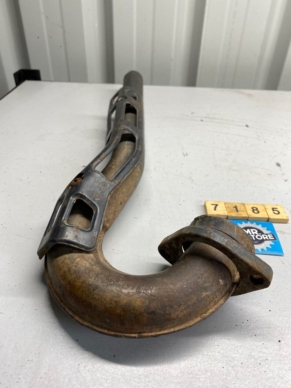 Kawasaki KLR250 Stainless Exhaust Header Downpipe & Guard
