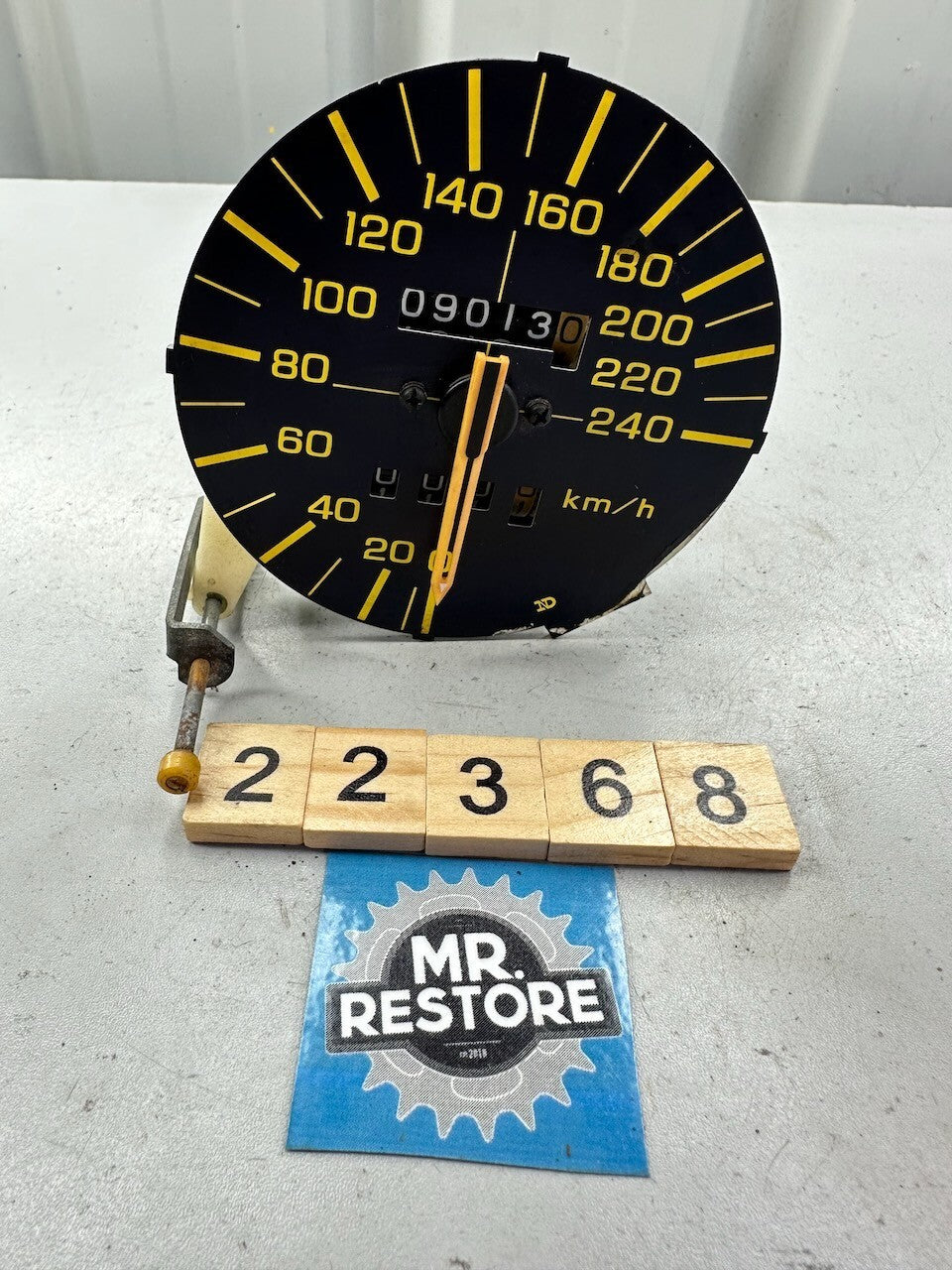 Honda CBX750 KMH Speedometer only showing 9000ks (tested)
