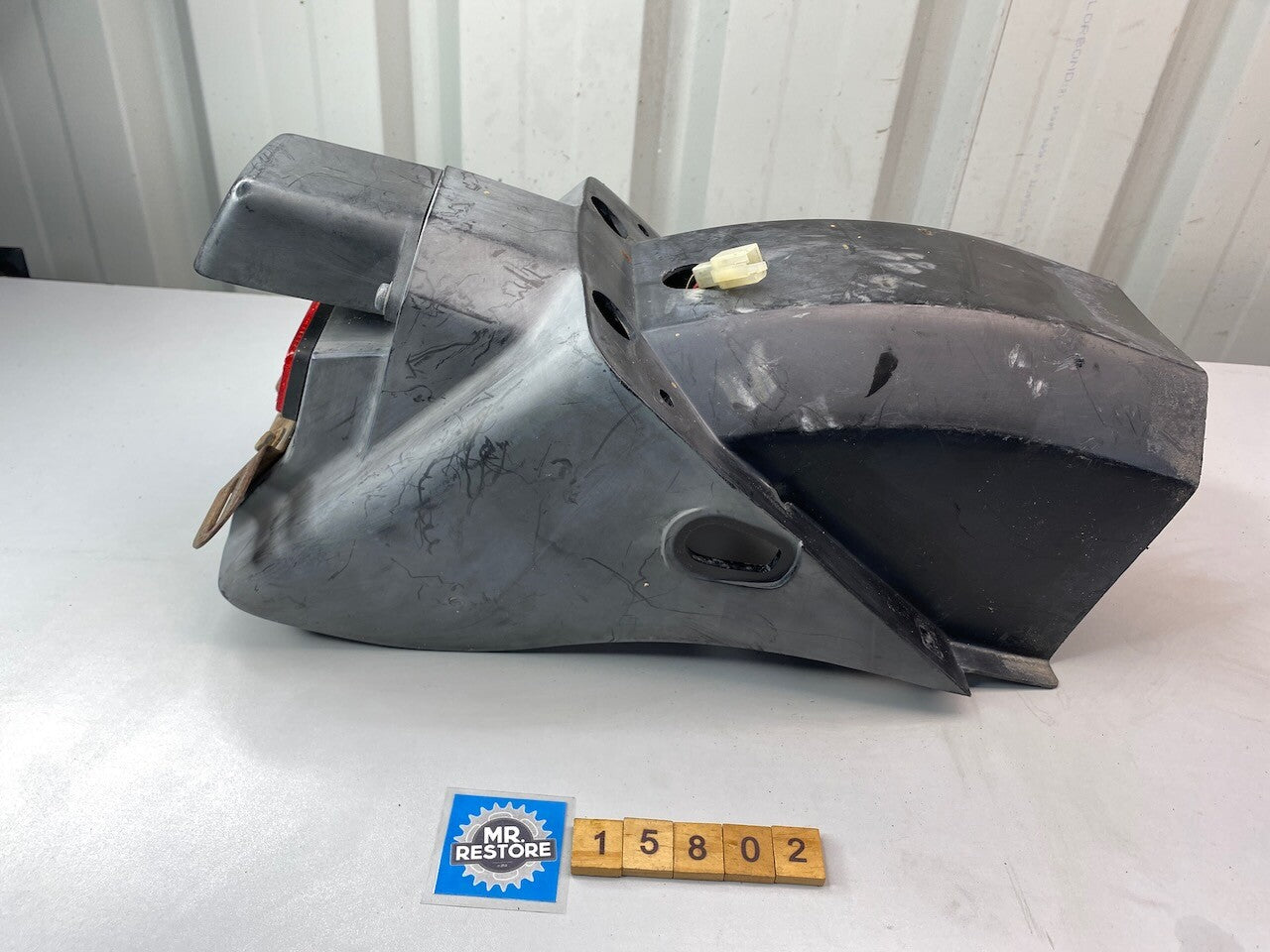 Kawasaki GPX250 Rear Under Fender Mudguard Reg Plate Holder & Light 35023-1227