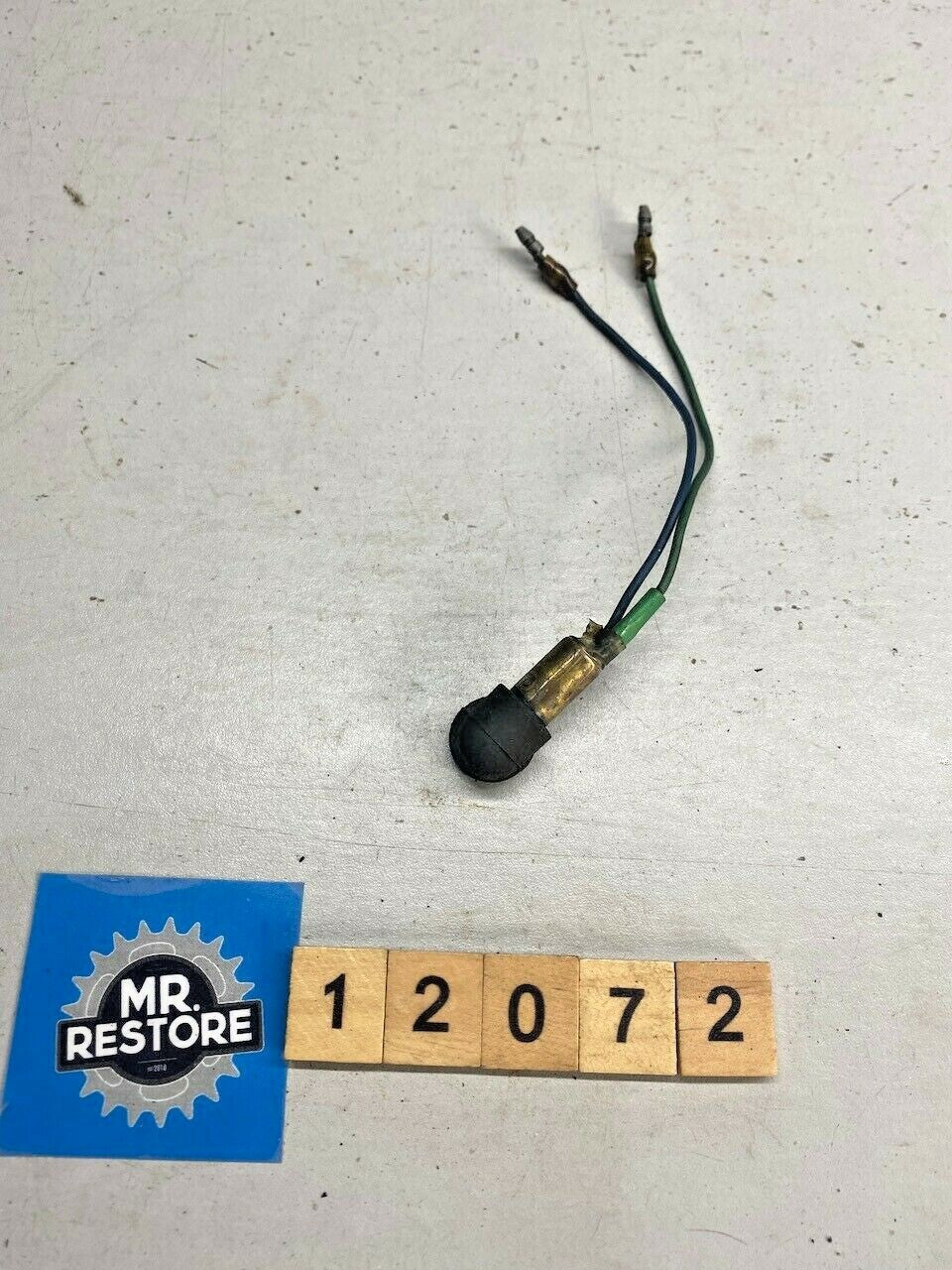 Honda Early CB Headlight 12V Side Light Wire Loom & Bulb OEM (tested)