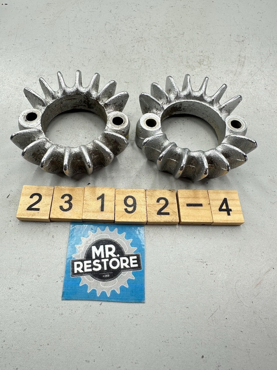 Honda CB200 CB175 CL175 CL200 CL175 OEM Pair of Exhaust Ring Nut Flange Clamp