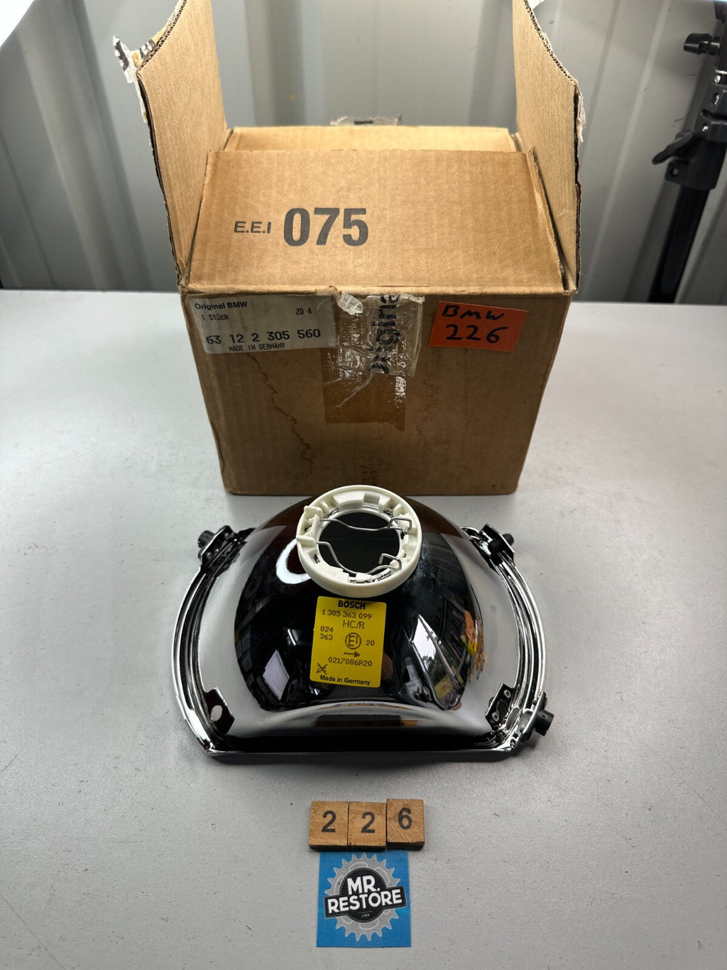 BMW K1 K100RS K1100LT K1100RS K75RT K100 LY RS RT Headlight Reflector