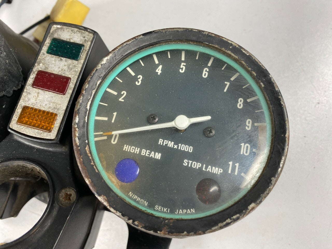 Kawasaki KZ440 Z400 KZ400 Dashboard Meters Instruments KMH - Tested