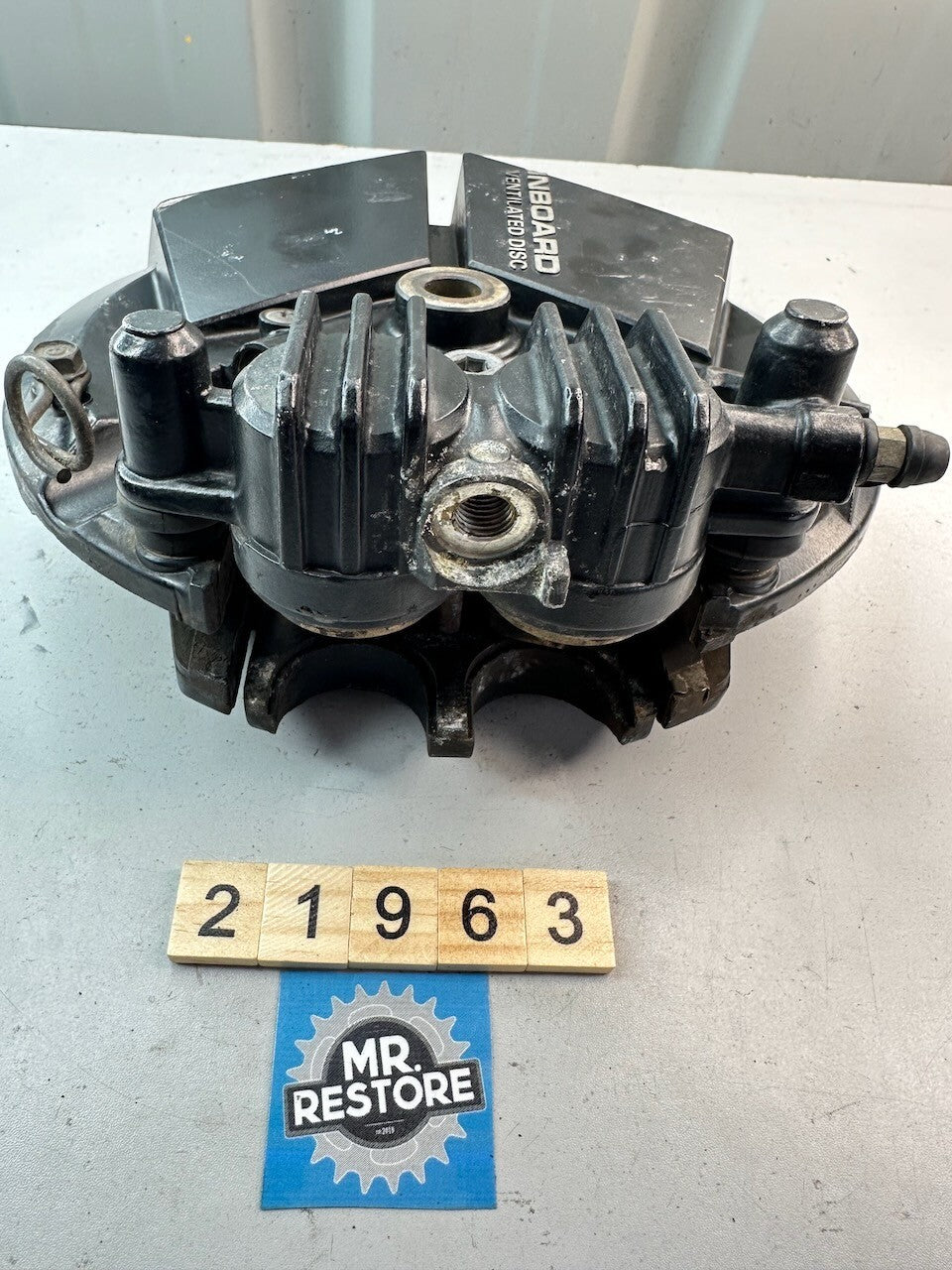 Honda VT 250F "In Board Ventilated Disc" Brake Caliper & Plate