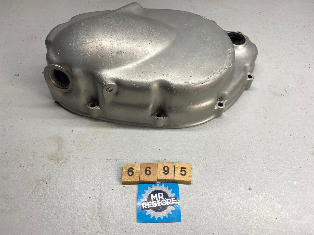 Honda XL 175 Magnesium Engine Side Cover - Vapour Blasted - VMX Classic