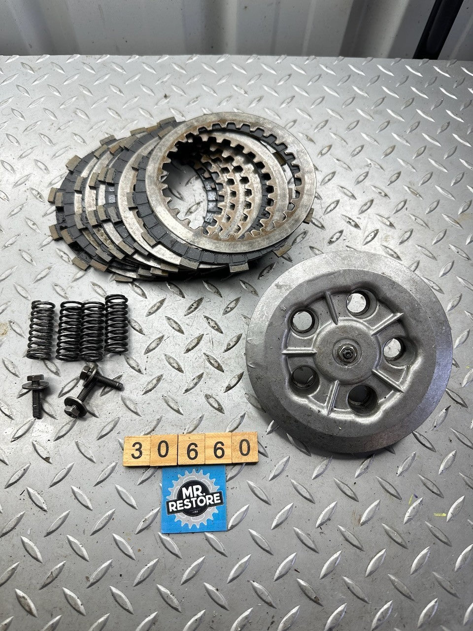 Yamaha XT350 TT350 Clutch Pressure Plate & Plates etc.  5Y1-16351-00-00