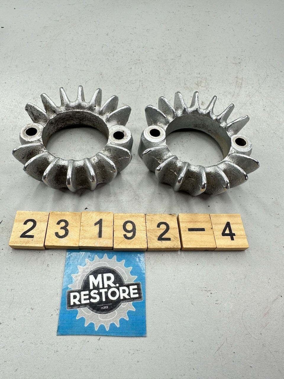 Honda CB200 CB175 CL175 CL200 CL175 OEM Pair of Exhaust Ring Nut Flange Clamp