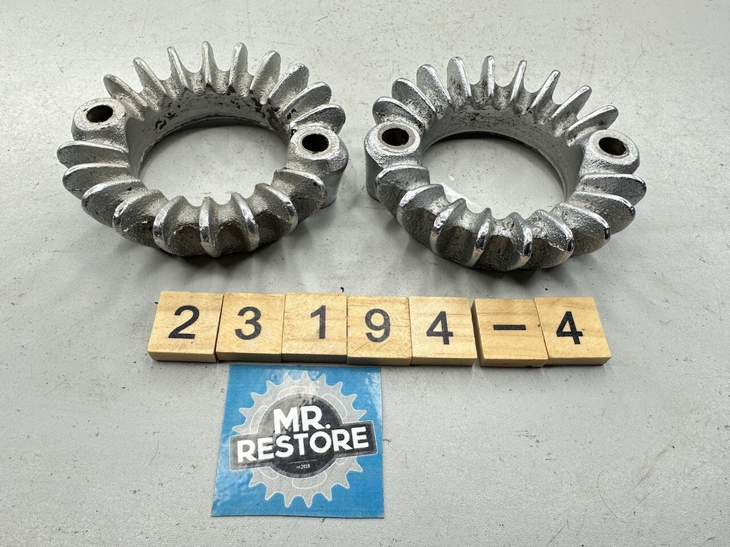 Honda CB500T CB450 CL450 OEM Pair Exhaust Ring Nut Flange Joint Clamps