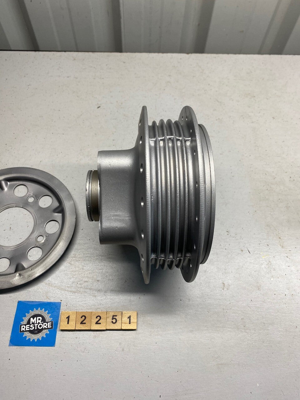 Honda CB200 Rear Wheel Hub Assy - Vapour Blasted