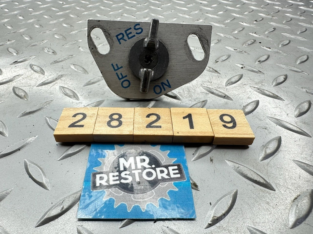 Suzuki RG500 RG400 OEM Fuel Tap Cock - Front Plate & Handle 44360-20A01