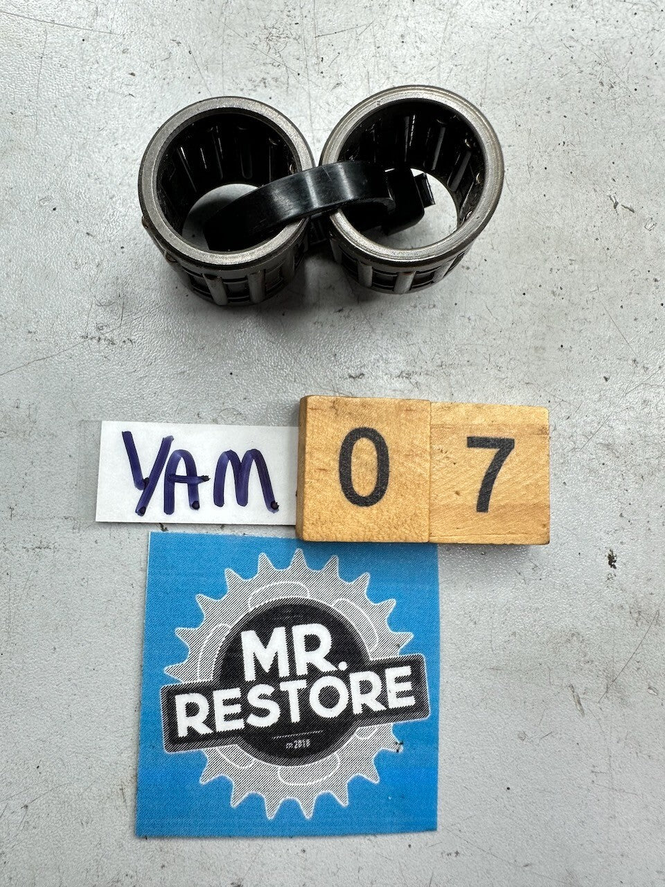 Yamaha NOS OEM RZ350 IT200 YSF200 YZF350 Pair of OEM Little Small End Bearings