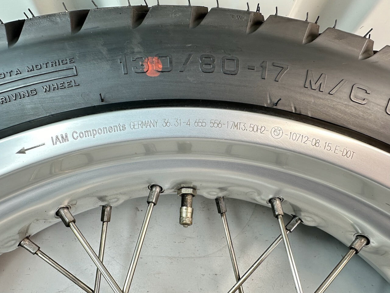 BMW G650GS 2010-15 17" OEM Spoked Rear Wheel & New Pirelli Tyre