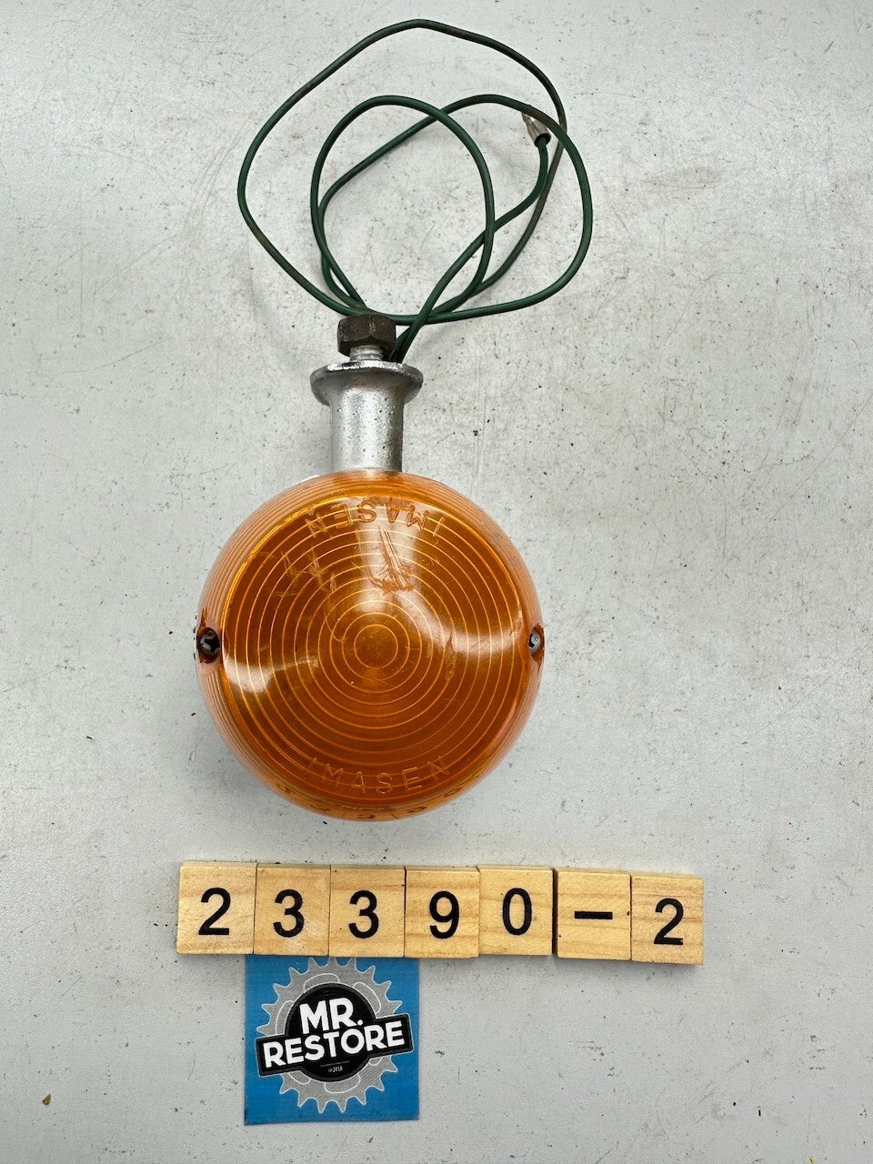 Yamaha Vintage V70 V80 V90 OEM Rear Indicator & OEM Lens - 12V Bulb (tested)