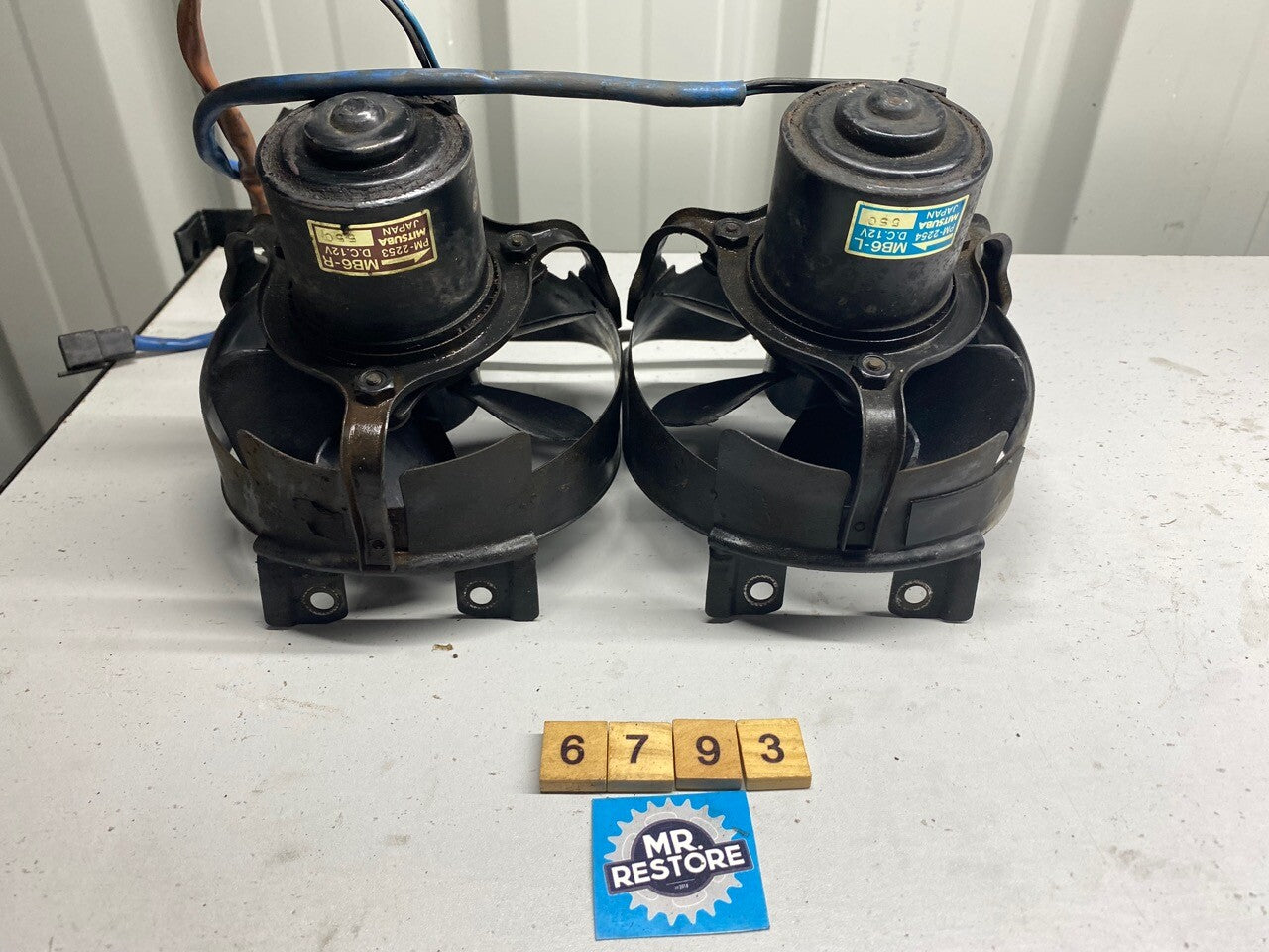 Honda VF1000 F Interceptor 1985 Pair of Cooling Fans - Tested