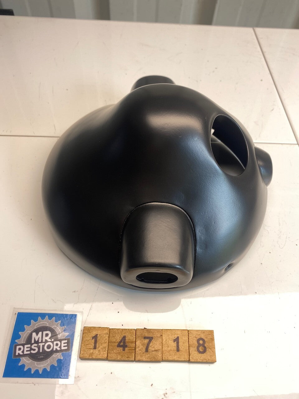 Kawasaki Z750 KZ750 Steel Headlight Bowl OEM Stanley - Repainted (190mm across)
