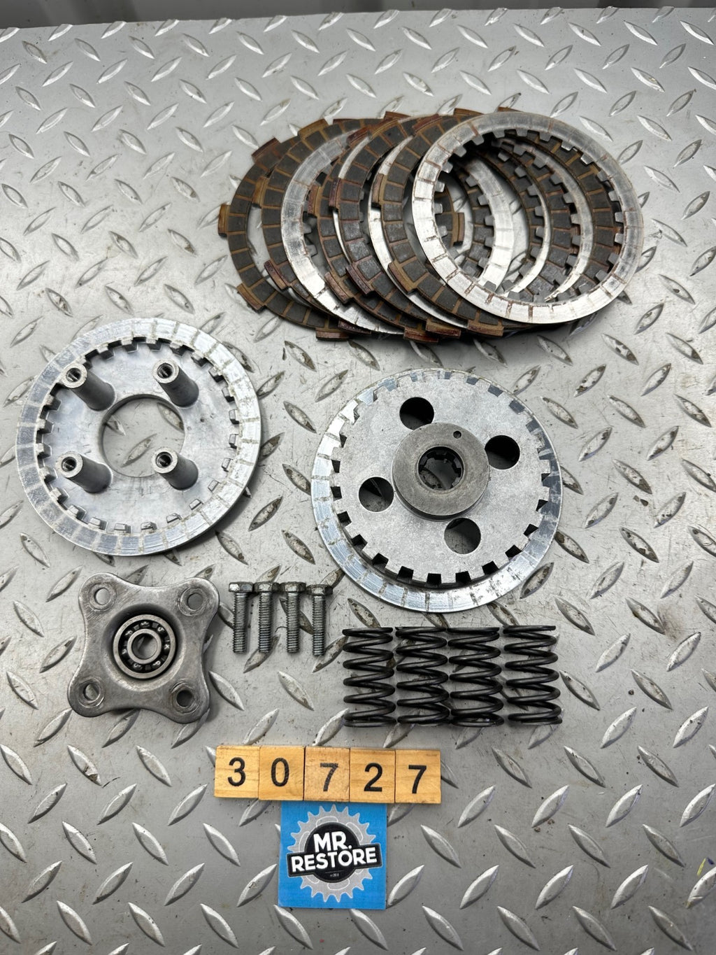 Honda CR80R 84-86 Clutch Hub & Plate etc. 22121-GC4-730 22350-GC4-730