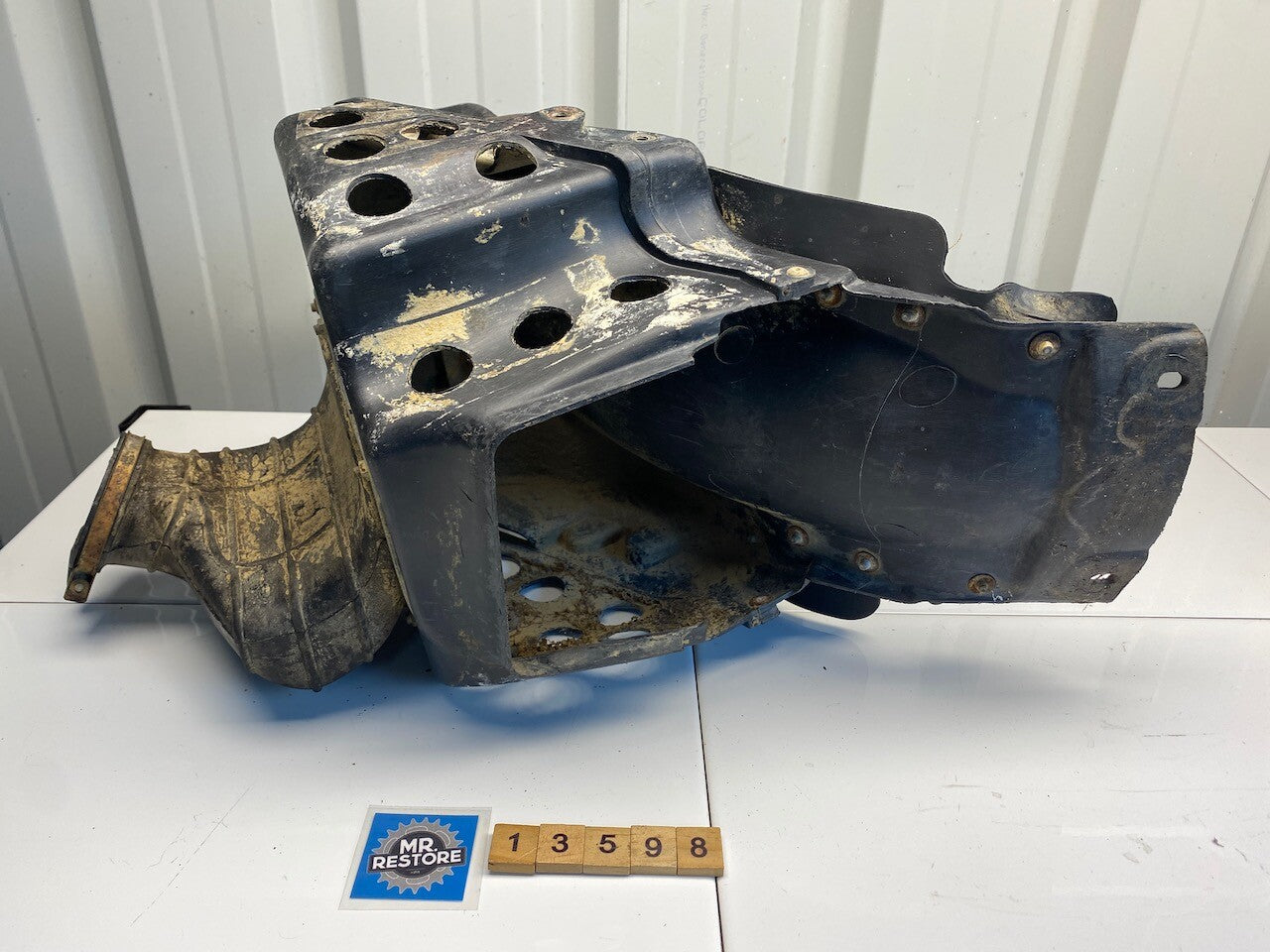 Honda CR125 1988 Air Box Cleaner & Duct (Drilled)