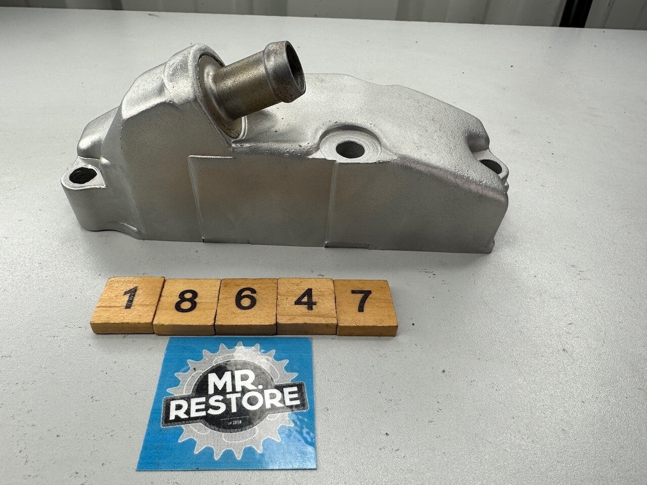 Honda XLV750R Cam Chain Breather Cover B - Vapour Blasted