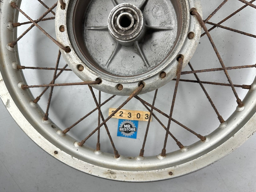 Kawasaki Vintage Motorcycle Dirt Rear Wheel (K250 F-II ?) OEM D.I.D 18x1.85