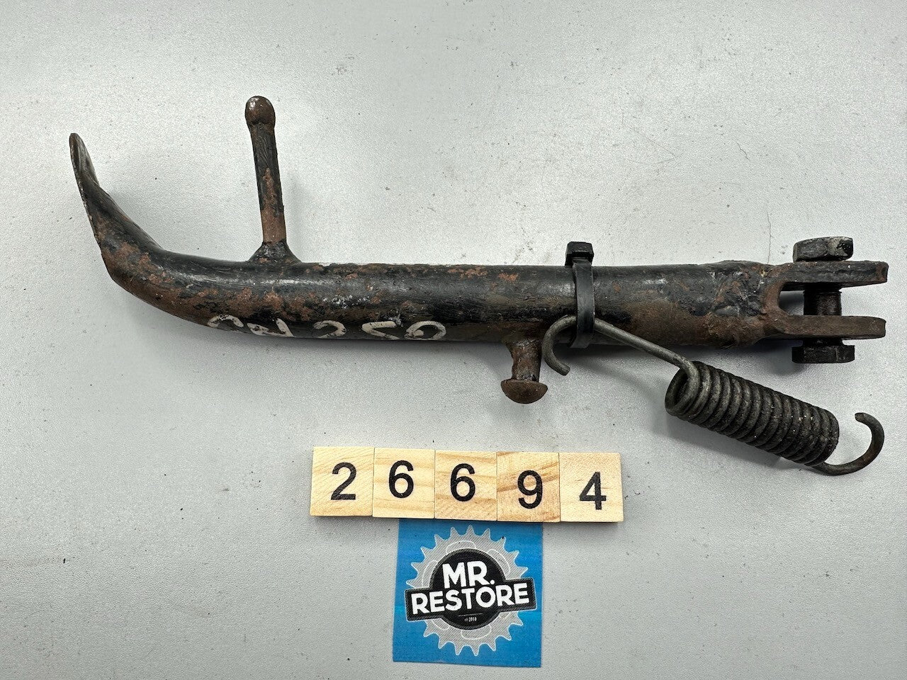 Suzuki GN250 Side Stand, Spring & Bolt