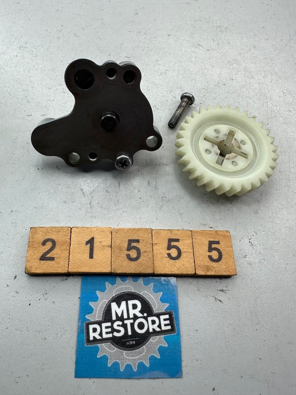 Yamaha TZR250 1KT 2MA TDR250 R1-Z Rotor Housing & Pump Driven Gear
