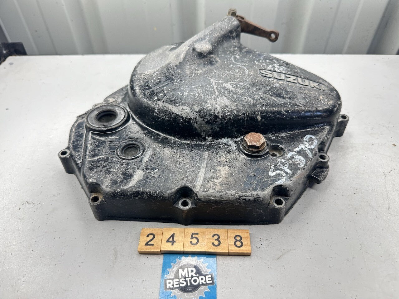 Suzuki SP370 '78-79' DR370 '78-79' Clutch Cover, Pinion & Lever