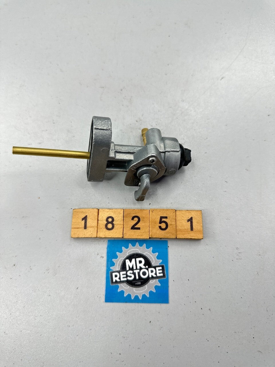 Yamaha Vintage Classic Genuine Fuel Tap Assy. (XT?) - Vapour Blasted